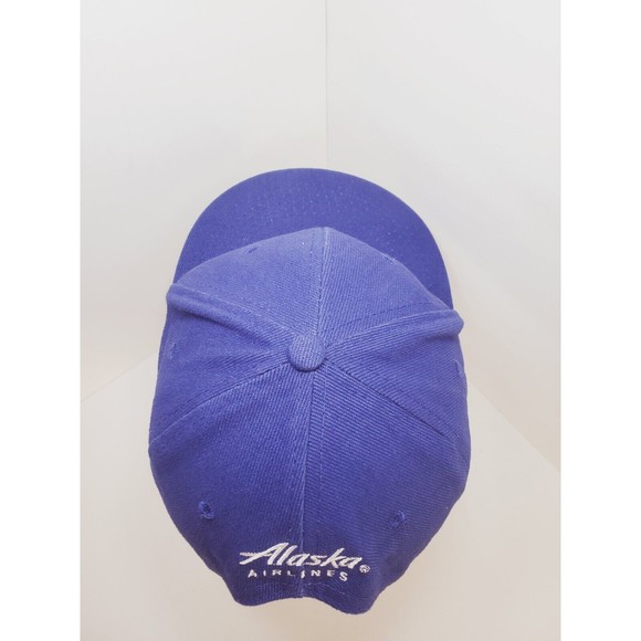 Vtg Seattle Mariners KingDome Patch Hat Cap Alaska Airlines Adjustable Flatbill - Picture 5 of 9